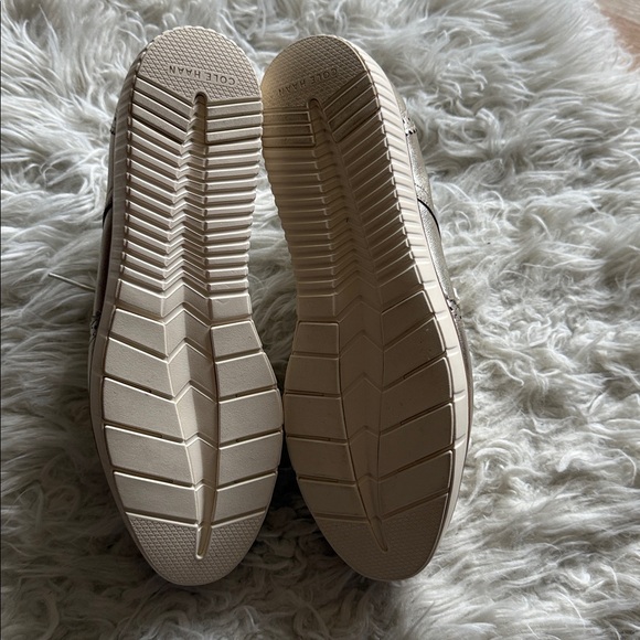 NWT Cole Haan Women's Gold Metallic City Wingtip Oxford Shoes 10 - Picture 9 of 9